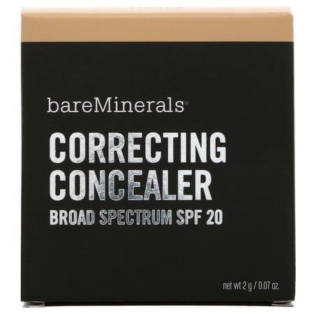 遮瑕, 臉部: Bare Minerals, Correcting Concealer, SPF 20, Light 2, 0.07 oz (2 g)