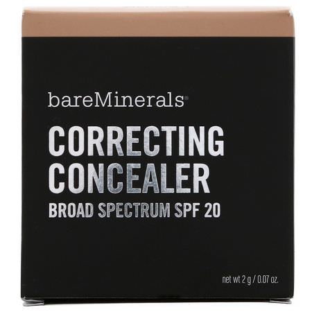 遮瑕, 臉部: Bare Minerals, Correcting Concealer, SPF 20, Medium 1, 0.07 oz (2 g)
