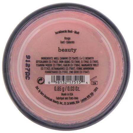 腮紅, 臉部: Bare Minerals, Loose Blush, Beauty, 0.03 oz (0.85 g)