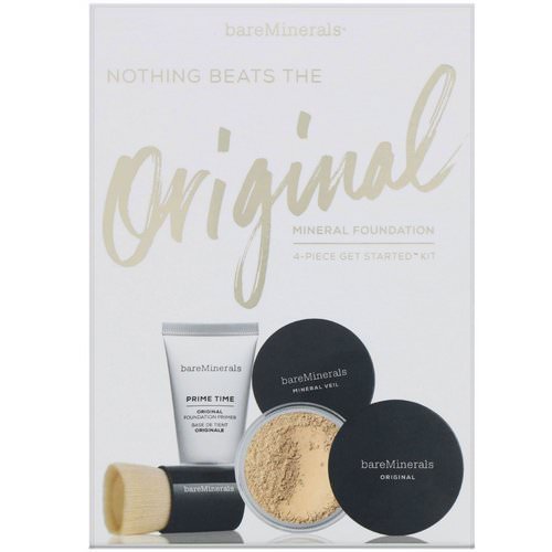 Bare Minerals, Nothing Beats the Original Mineral Foundation, 4 Piece Get Started Kit, Golden Ivory 07, 1 Kit Review
