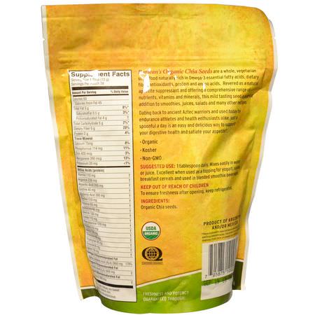 Chia種子: Barlean's, Organic, Chia Seed Supplement, 12 oz (340 g)