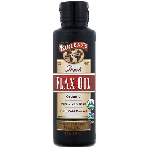 Barlean's, Organic, Fresh Flax Oil, 8 fl oz (236 ml) Review