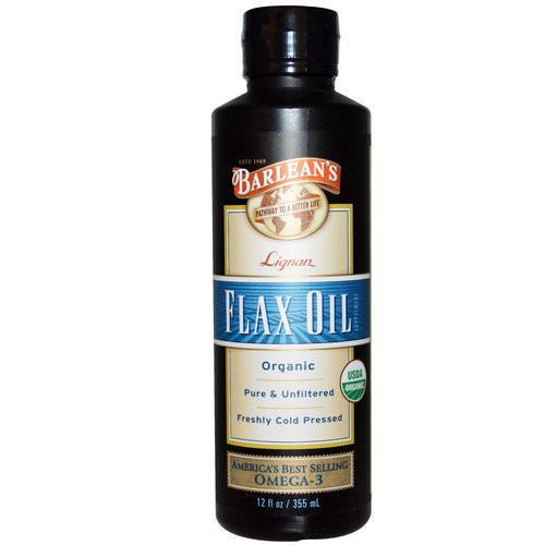 Barlean's, Organic Lignan Flax Oil, 12 fl oz (355 ml) Review