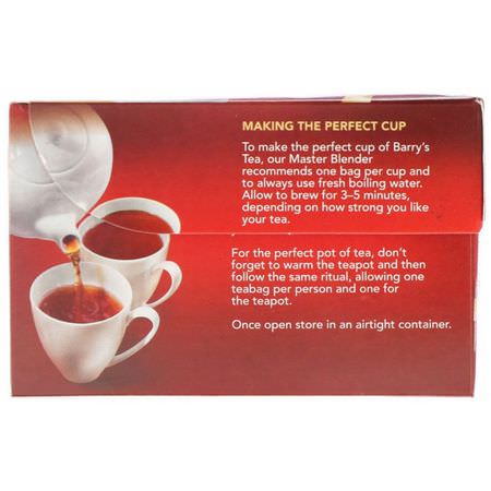 涼茶: Barry's Tea, Gold Blend, 40 Tea Bags, 4.4 oz (125 g)