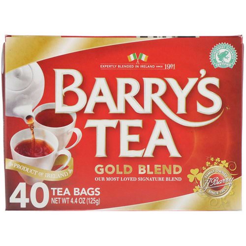 Barry's Tea, Gold Blend, 40 Tea Bags, 4.4 oz (125 g) Review