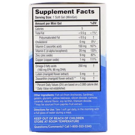 Omega-3魚油, EPA DHA: Bausch & Lomb, Ocuvite, Eye Health Formula, 30 Soft Gels
