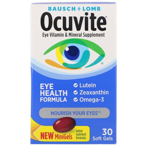 Bausch & Lomb, Ocuvite, Eye Health Formula, 30 Soft Gels Review