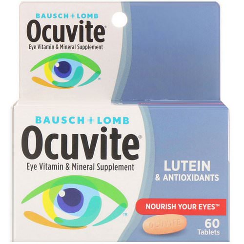 Bausch & Lomb, Eye Vitamin & Mineral Supplement, Lutein & Antioxidants, 60 Tablets Review