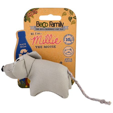 寵物玩具, 寵物: Beco Pets, Eco-Friendly Cat Toy, Millie The Mouse, 1 Toy