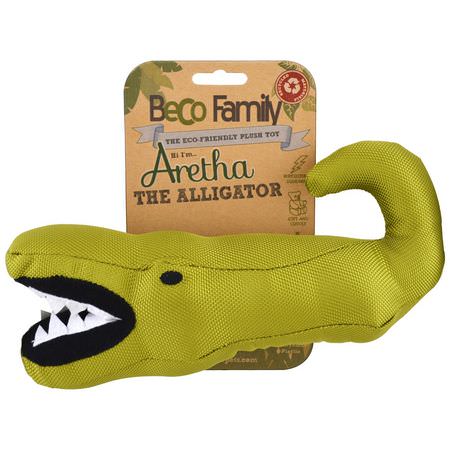 寵物玩具, 寵物: Beco Pets, The Eco-Friendly Plush Toy, For Dogs, Aretha the Alligator, 1 Toy