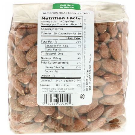 杏仁, 種子: Bergin Fruit and Nut Company, Almonds Roasted & Salted, 16 oz (454 g)