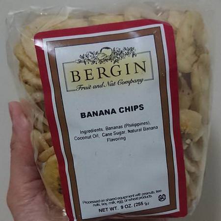 香蕉, 超級食物: Bergin Fruit and Nut Company, Banana Chips, 9 oz (255 g)