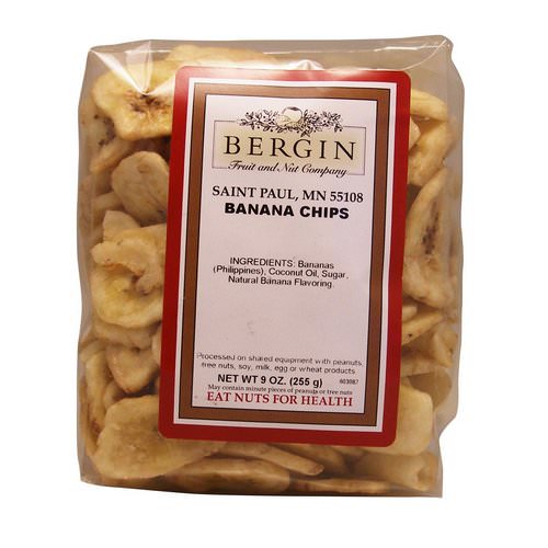 Bergin Fruit and Nut Company, Banana Chips, 9 oz (255 g) Review