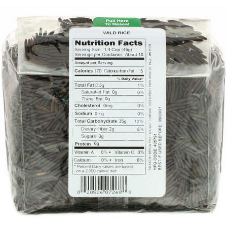 野生大米, 麵包: Bergin Fruit and Nut Company, Wild Rice, 16 oz (454 g)