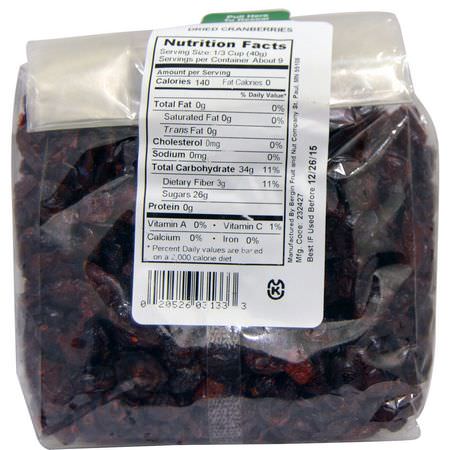蔓越莓, 超級食物: Bergin Fruit and Nut Company, Dried Cranberries, 12 oz (340 g)