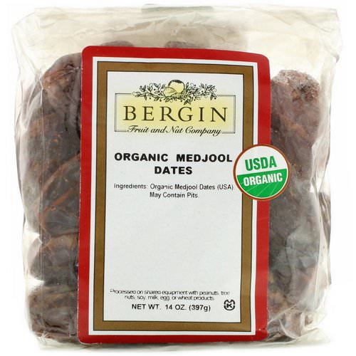 Bergin Fruit and Nut Company, Organic Medjool Dates, 14 oz (397 g) Review