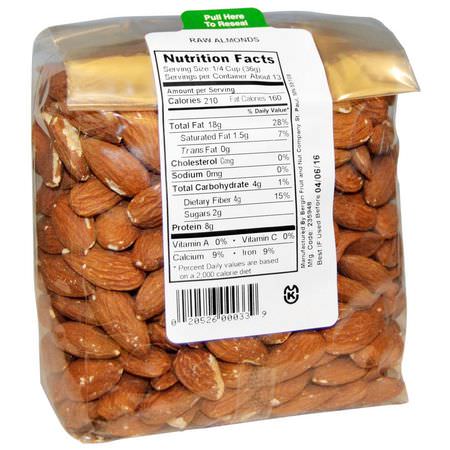 杏仁, 種子: Bergin Fruit and Nut Company, Raw Almonds, 16 oz (454 g)