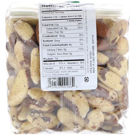 巴西堅果, 種子: Bergin Fruit and Nut Company, Raw Brazil Nuts, 16 oz (454 g)