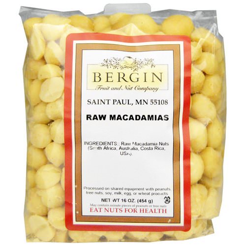 Bergin Fruit and Nut Company, Raw Macadamias, 16 oz (454 g) Review