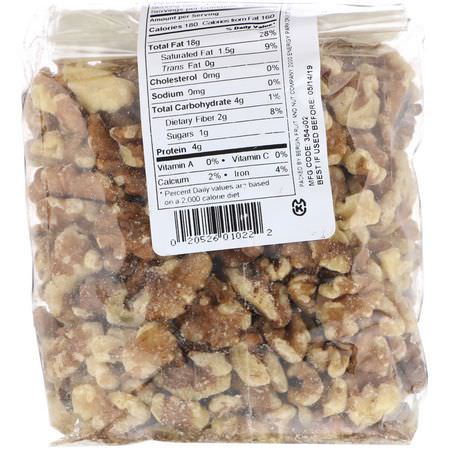 核桃, 種子: Bergin Fruit and Nut Company, Walnut Halves and Pieces, 11 oz (312 g)