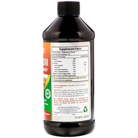 MCT油, 重量: Best Naturals, MCT Oil From Coconut, 16 fl oz (473 ml)
