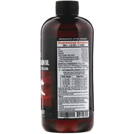油, 寵物歐米茄: Best Paw Nutrition, Pure Alaskan Salmon Oil, 16 fl oz (472 ml)