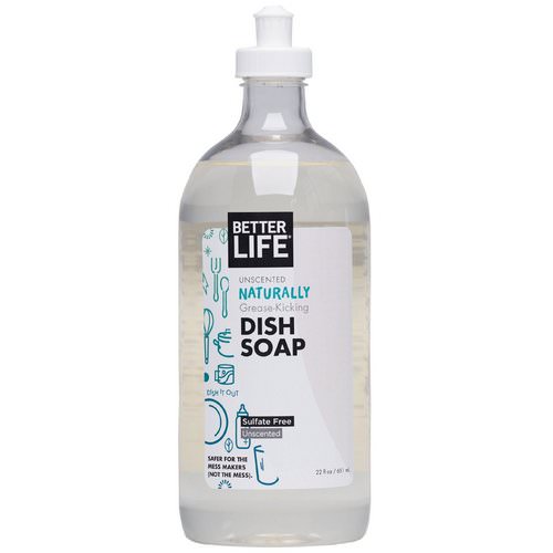 Better Life, Dish Soap, Unscented, 22 fl oz (651 ml) Review