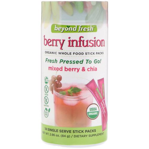 Beyond Fresh, Berry Infusion, Mixed Berry & Chia, 14 Single Serve Stick Packs Review