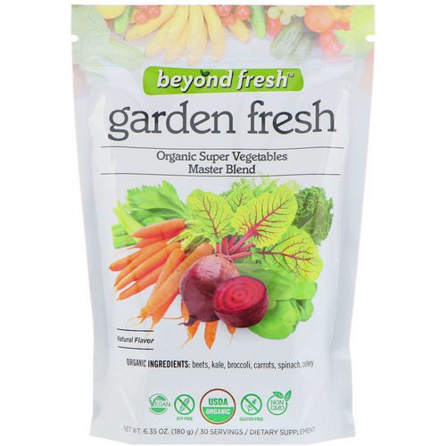 Beyond Fresh, Garden Fresh, Organic Super Vegetables Master Blend, Natural Flavor, 6.35 oz (180 g) Review