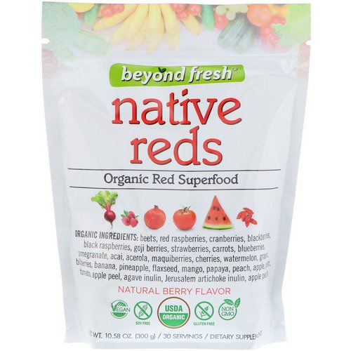 Beyond Fresh, Native Reds, Organic Red Superfood, Natural Berry Flavor, 10.58 oz (300 g) Review
