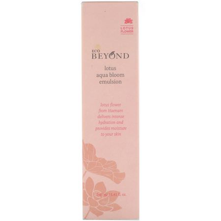 乳霜, 玻尿酸精華液: Beyond, Lotus Aqua Bloom Emulsion, 5.41 fl oz (160 ml)