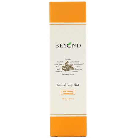 精油噴霧, 香水: Beyond, Revital Body Mist, 3.38 fl oz (100 ml)