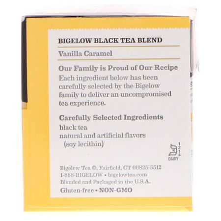 紅茶: Bigelow, Black Tea, Vanilla Caramel, 20 Tea Bags, 1.82 oz (51 g)