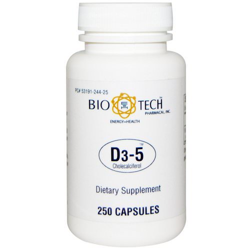 Bio Tech Pharmacal, D3-5 Cholecalciferol, 250 Capsules Review