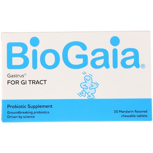 BioGaia, Gastrus, For GI Tract, Mandarin Flavored, 30 Chewable Tablets Review