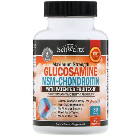 BioSchwartz Glucosamine Chondroitin Formulas - 葡萄糖胺軟骨素, 關節, 骨, 補充劑