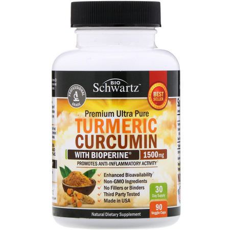 BioSchwartz Turmeric Curcumin Formulas - 薑黃素, 薑黃, 抗氧化劑, 補品