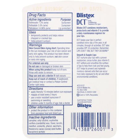 Blistex SPF - SPF, 潤唇膏, 潤唇膏, 沐浴液