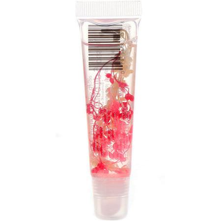 唇彩, 嘴唇: Blossom, Moisturizing Lip Gloss Tube, Strawberry, 0.30 fl oz (9 ml)