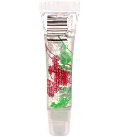 唇彩, 嘴唇: Blossom, Moisturizing Lip Gloss Tube, Watermelon, 0.30 fl oz (9 ml)