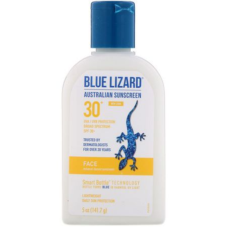 Blue Lizard Australian Sunscreen Face Sunscreen - 臉部防曬霜, 沐浴