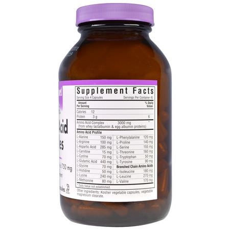 氨基酸: Bluebonnet Nutrition, Amino Acid Capsules, 180 Veggie Caps