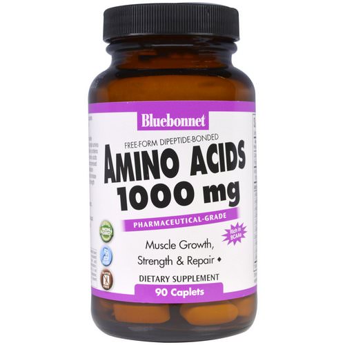 Bluebonnet Nutrition, Amino Acids, 1,000 mg, 90 Caplets Review