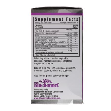 Bluebonnet Nutrition Hair Skin Nails Formulas - 指甲, 皮膚, 頭髮, 補品