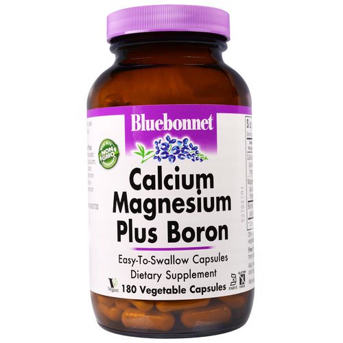 Bluebonnet Nutrition, Calcium Magnesium Plus Boron, 180 Veggie Caps Review