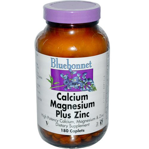 Bluebonnet Nutrition, Calcium Magnesium Plus Zinc, 180 Caplets Review