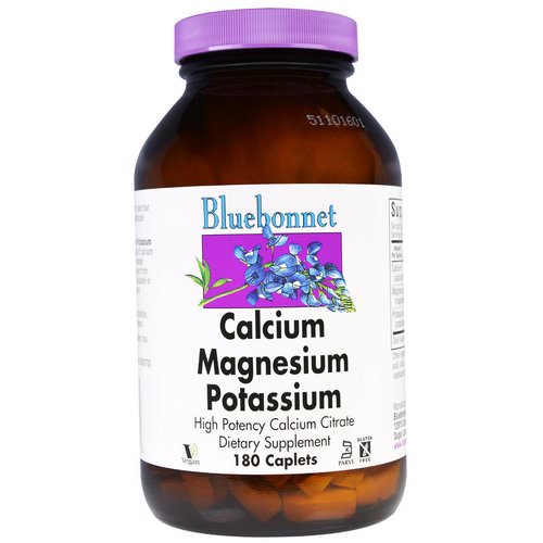 Bluebonnet Nutrition, Calcium Magnesium Potassium, 180 Caplets Review