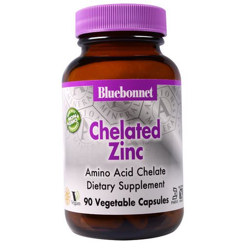 Bluebonnet Nutrition, Chelated Zinc, 90 Veggie Caps Review