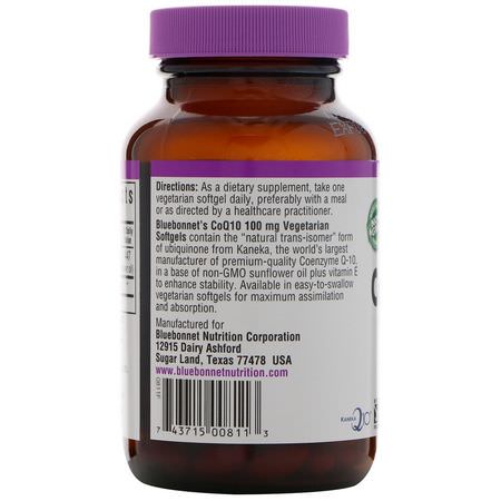 Bluebonnet Nutrition Coenzyme Q10 CoQ10 Formulas - 輔酶Q10, 輔酶Q10, 抗氧化劑, 補品
