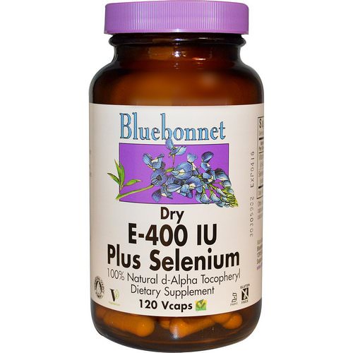 Bluebonnet Nutrition, Dry E-400 IU, Plus Selenium, 120 Vcaps Review